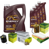 Inspektionspaket 9L Mannol 5W-30 FüR Mercedes W164 ML 320 CDI 4Matic X164 GL