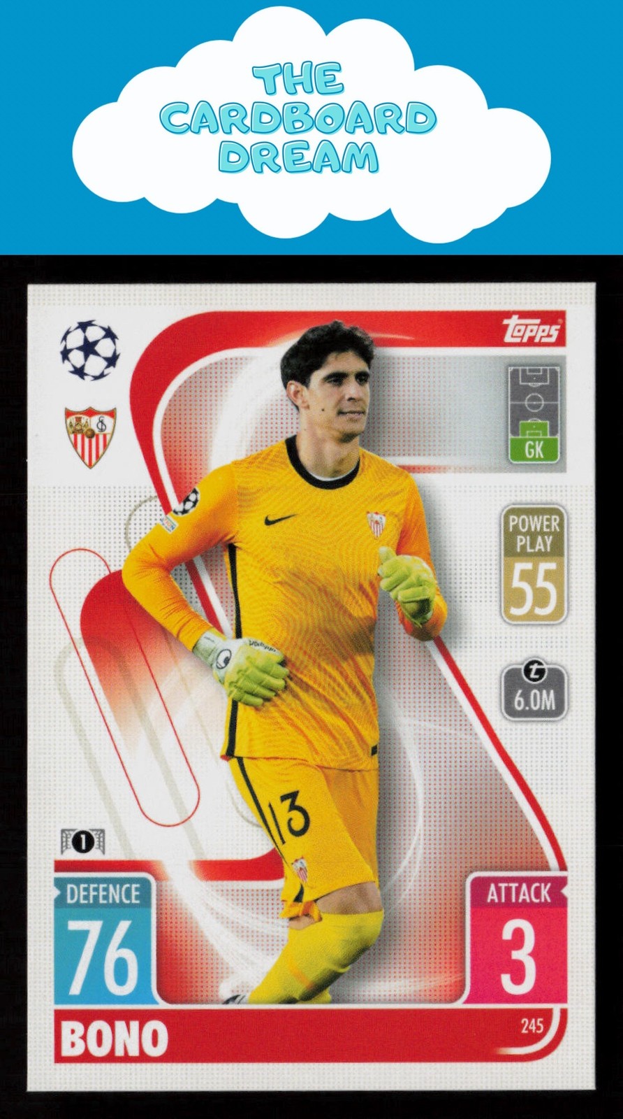 Bounou 2021-22 Topps Match Attax Champions & Europa League #245 Sevilla