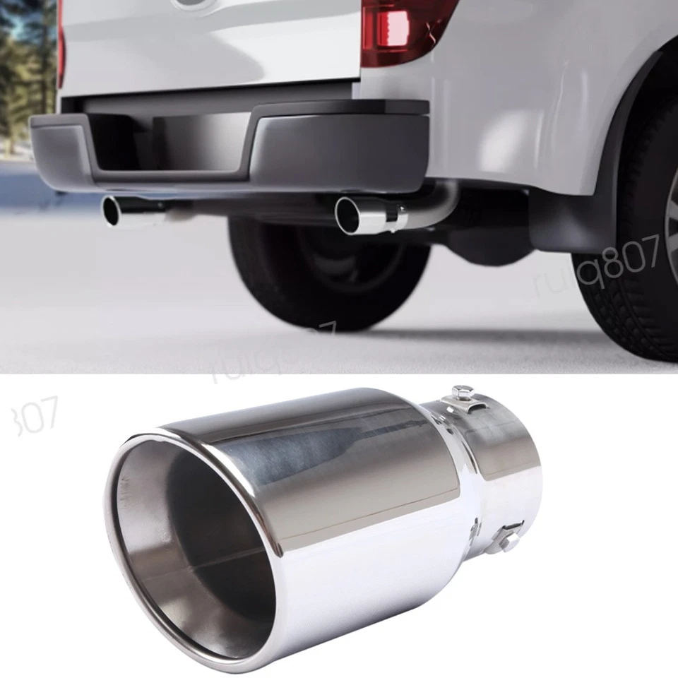 Pairs Exhaust Pipes Car Rear Throat Muffler 38-76mm For 2006 Honda S2000 Foto 4 de 4