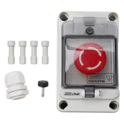 Brand New Button Box Stop Stop Waterproof With Box 130*80*100mm Button