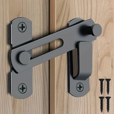 Stainless Steel Slide Latch Sliding Door Lock Locking Door Door Bolts + Screws
