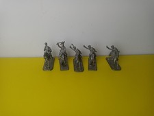 VTG Toy Lead Soldier On Horse. Lot Of 6 2 Tall Together. Marked JES