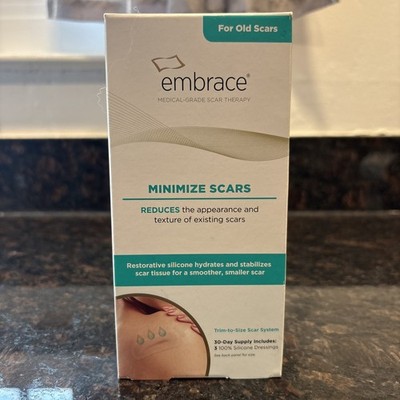Embrace Minimize for Old Scars, Cut To Size Large 4.7  Silicone Scar Sheets New