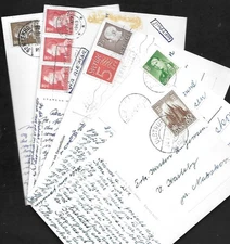 Denmark Five Older Postcards - as shown kha089