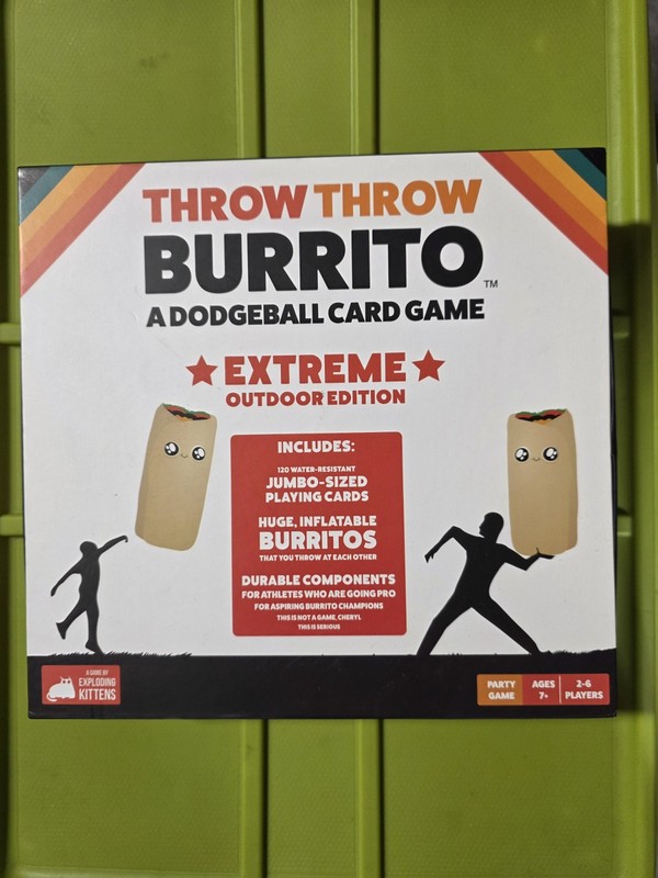 Exploding Kittens Throw Throw Burrito Extreme Outdoor Dodgeball Card Game