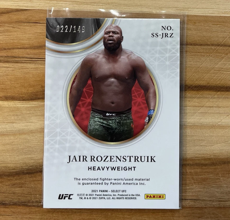 2021 Panini Select UFC Jair Rozenstruik Relic /149 SS-JRZ - Image 2 of 2
