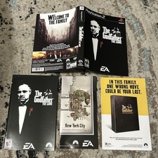 🔥 The Godfather Game (PS2) Mint Box Art, Map, Insert & Manual Only! OEM.