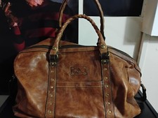 Patricia Nash Milano Cognac Brown Leather Lar...