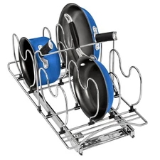   PROFESSIONAL® Pot and Pan Organizer for Cabinet - Pull Out Pan Organizer Rack 