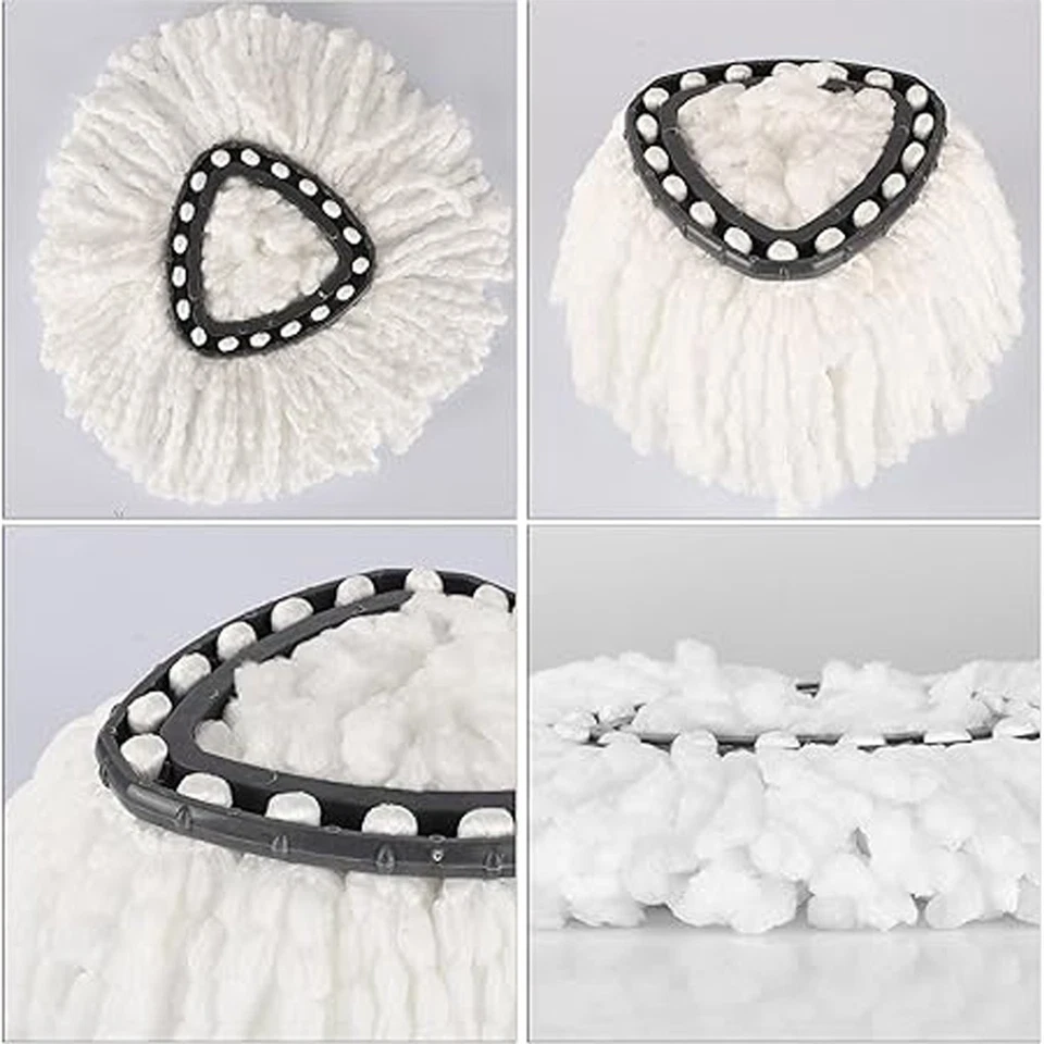 Paquete de 2-16 piezas de repuesto para fregona giratoria para fregonas giratorias triángulo de cedro Foto 2 de 4