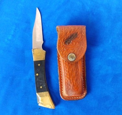 Case XX USA 2159 LSSP Lockblade Folding Knife w/Leather Sheath