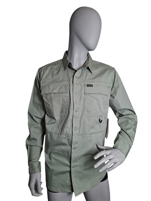 Columbia Herren  Hemd Outdoor Druckknopfverschluss Salbeigrün Größe M