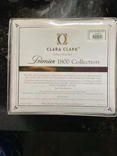 Clara Clark Deluxe Sheet Set. King Size. Premiere 1800 Collection.