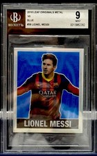 2018 Leaf #38 Lionel Messi 1948 Originals - Blue 3/20 BGS 9 Mint