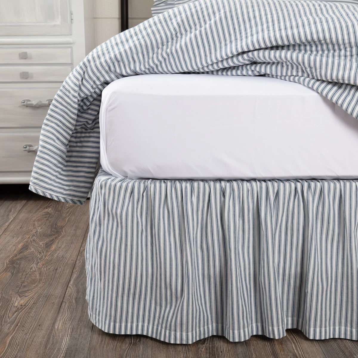 Farmhouse stripe bedding deals