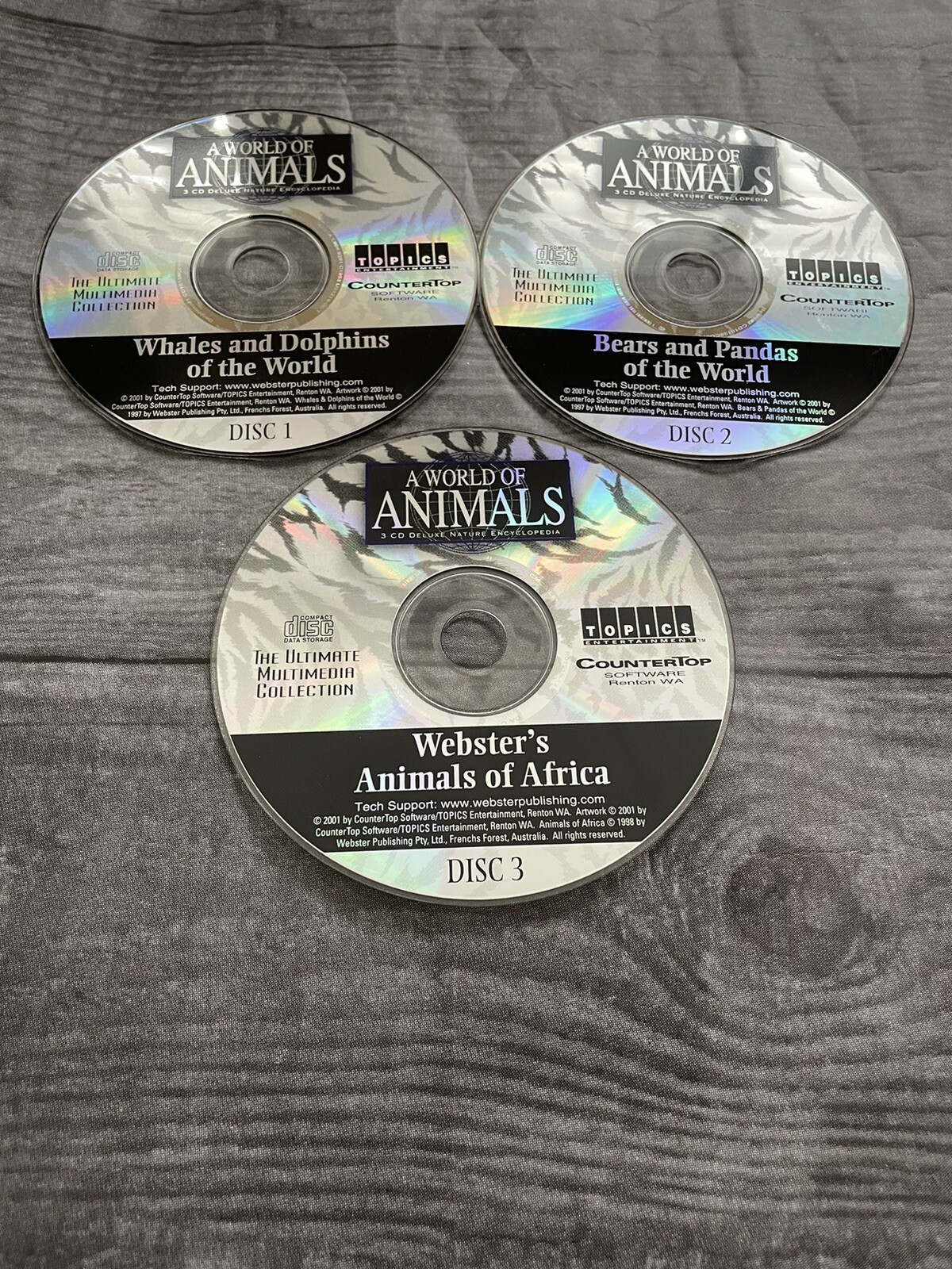 Topics Entertainment A World of Animals CD Nature Software Bears Whales Africa