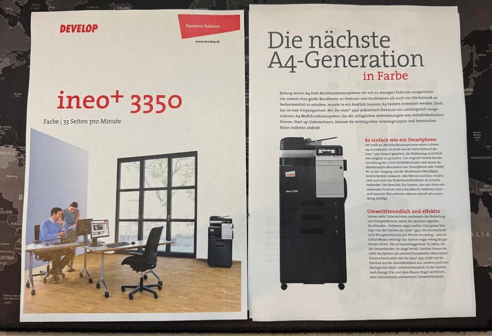 4:1 MFP - Develop ineo+ 3350 + 2te Kassette & Fax Modul - gebraucht - Bild 2 von 4