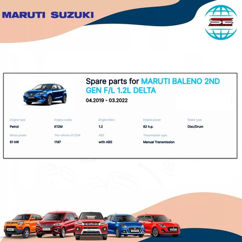 Maruti Suzuki baleno 2nd gen 2019 2022 cover front bumper assy 71711M50S00-5PK - Picture 6 of 6
