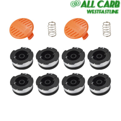 8× Replacement for BLACK+DECKER AF-100-3ZP 30ft .065'' String Trimmer Line Spool