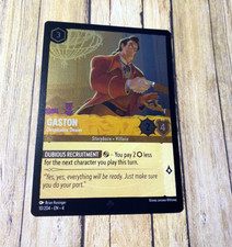 Gaston Despicable Dealer 10/204 Cold Foil Disney Lorcana Ursula's Return TCG