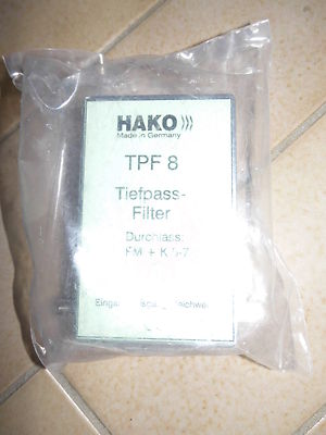 HAKO TPF 8 Tiefpass-Filter Durchlass FM + K.5-7