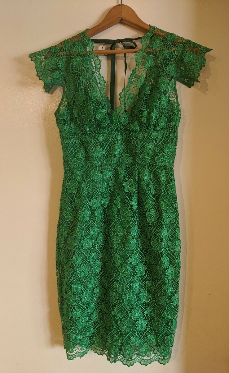 NWT Size 2 Tracy Reese Formal Dress Jade Green Floral Lace Sheath Dress NWT Size 2 Tracy Reese Formal Dress Jade Green Floral Lace Sheath Dress