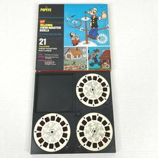 Talking View-Master Popeye Cartoon 3 Reel Set Vintage Rare 3D 3-D Stereoview