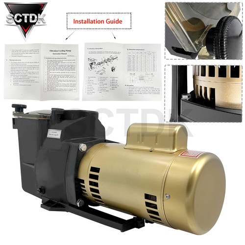 W3SP2607X10 Pool Pump 1HP 115/230V Single Speed Super Pump for