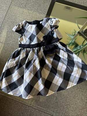 Carters Dresses Black Gray Gold - Size 12M | eBay