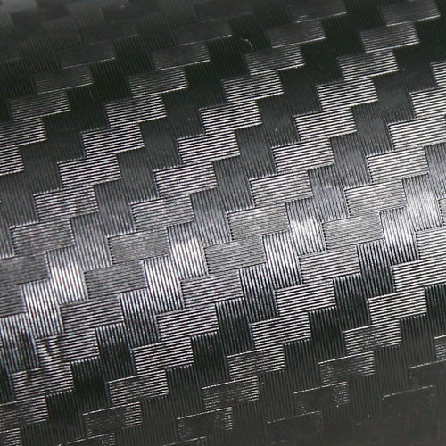 Covering de toit carbone 3D noir 152x200cm et sa raclette pour personnaliser votre auto