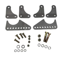 JEGS 64080 Adjustable Lower Coil-Over Shock Mount Kit 3" O.D. Axle Tubes