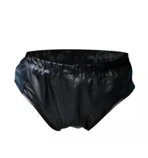 Men's Genuine Leather Soft Briefs Pouch Underwear