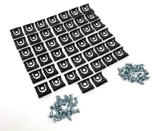 Front & Back Window Molding Clips w/ Screws For 1965 Ford Mustang Fastback 2+2