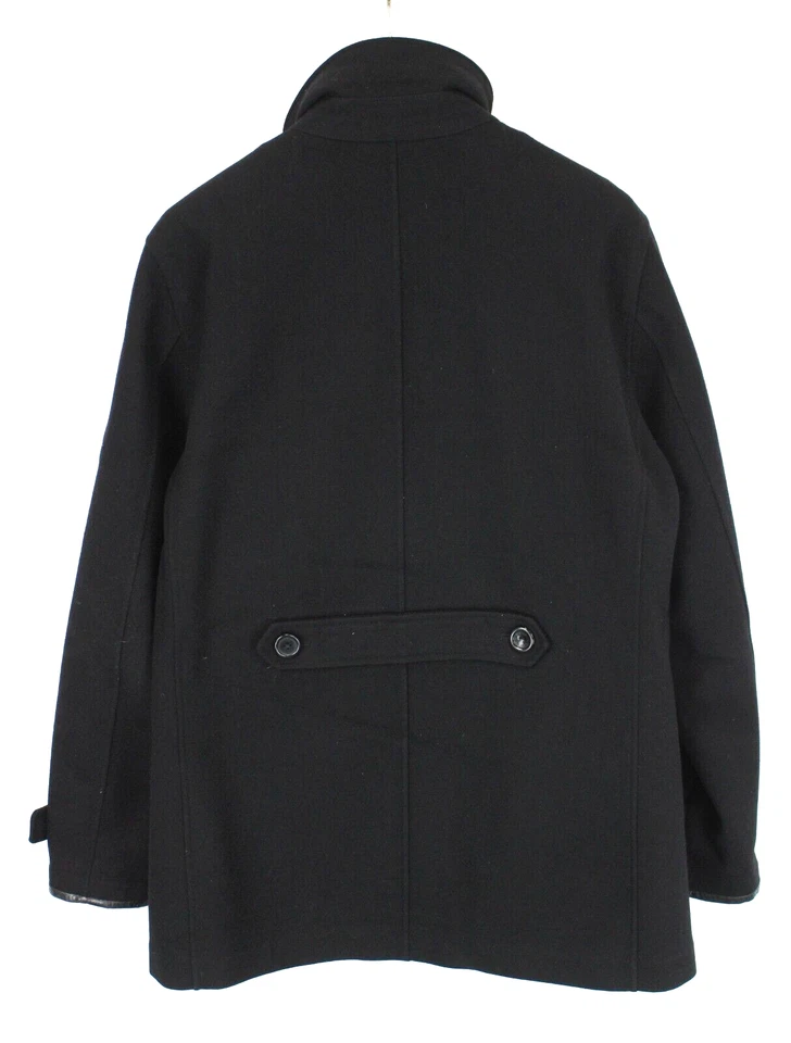 HENRI LLOYD пальто мужской большой двубортный шерстяная смесь черный - Изображение 2 из 4