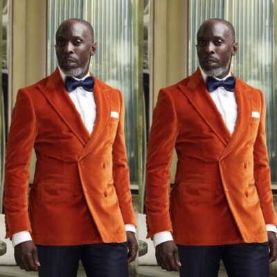 スーツ VINTAGE 80s Double breasted suit orange STANLION DOUBLE BREASTED ORANGE SUIT - Stanlion