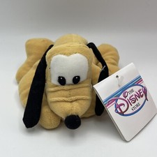Pluto The Disney Store Bean Bag Vintage Plush Stuffed Toy NWT