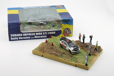 2009 Subaru Impreza WRX ST i Rally+ Gras Diorama + Decals ** BM Creations 1:64