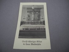 Andachtsbildchen Gebetsbildchen Christ-Königs-Altar in Haus Werdenfels