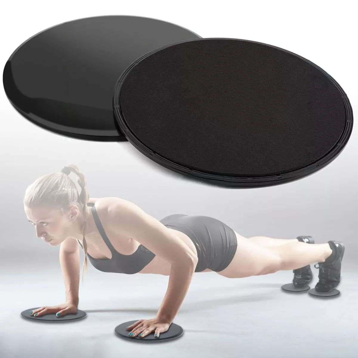 Gliding Discs Core Sliders - Dual Sided Exercise Disc for Smooth