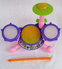 VTech Kidi Beats Drum Set Learning Toy Lights Up With Drum Sounds