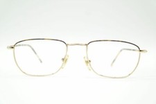 Vintage Prestige 0204 Brown Gold Oval Glasses Frame Eyeglasses NOS
