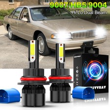 2x 9007 9004 6000K LED Headlight High/Low Bea...