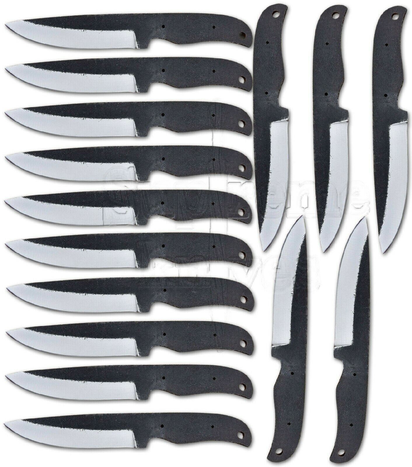 Knives Ebay LOT OF 15 Handmade Carbon Steel Hunting knives Blank Blades For Knife ...