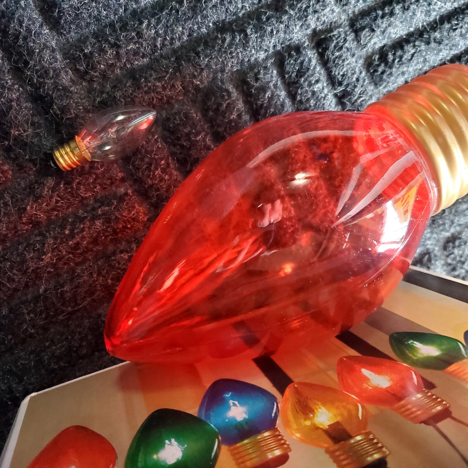 4 set lot Holiday 8" Bulb Jumbo Large C7 Christmas Lights Multicolor 8ct eBay