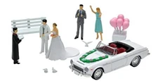 GeoColle 64 1/64# Car Snap 13a Wedding (Datsun 1600 Sports) Set 321286 Japan