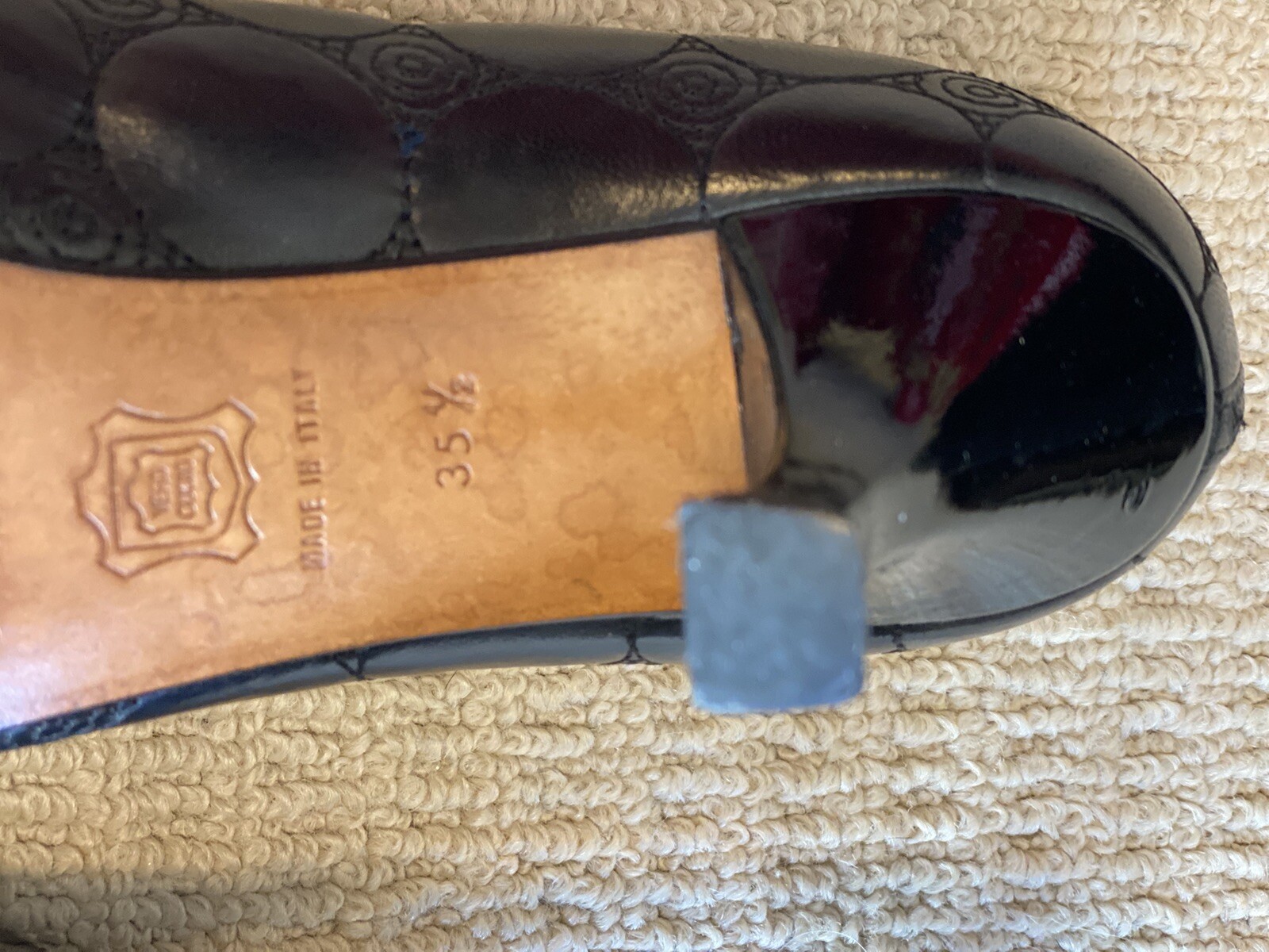 Sergio Rossi Black Python Leather Pump Size Italy… - image 6