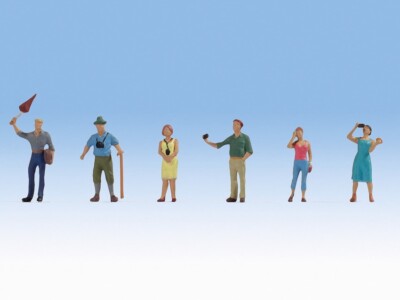 HO scale NOCH FIGURES # 15472 TRAVEL GROUP with Tourists & Tour Guide