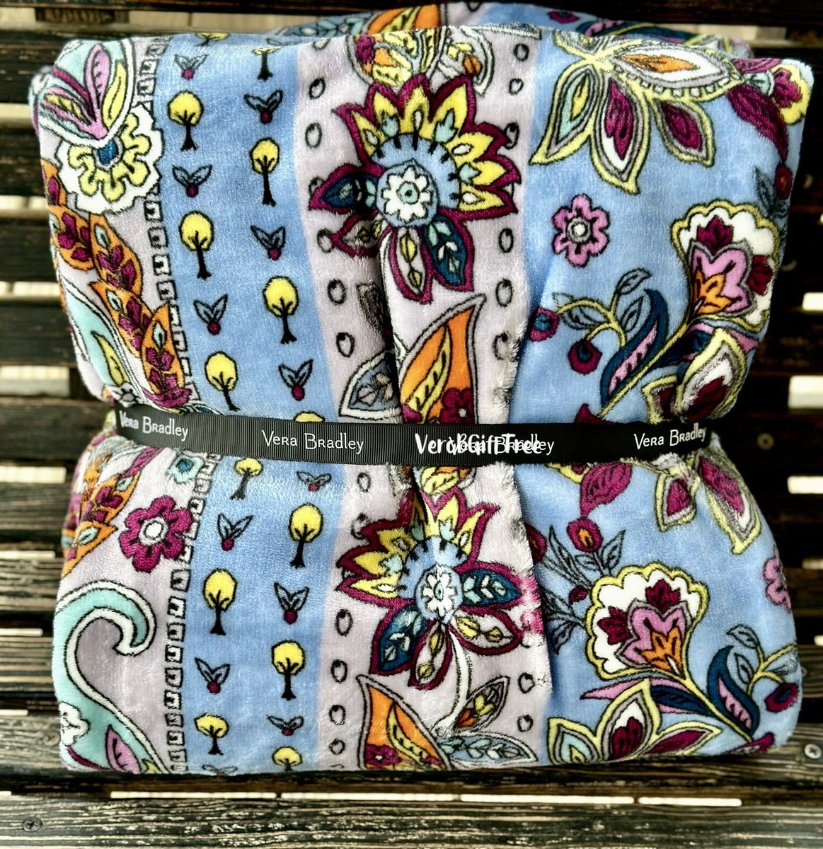 throw blanket vera bradley fan flower