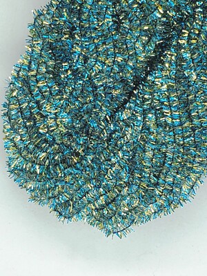 BLUE MINNOW Crystal Ice Age Chenille Size #4 Large 5 Yard Pack Fly Jig Tying
