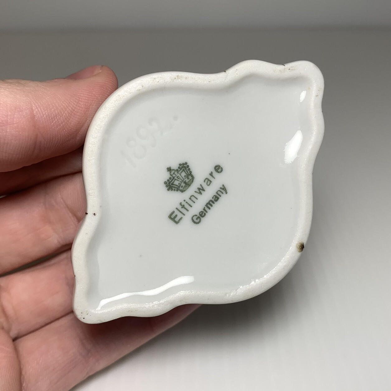 Vintage Elfinware Hand Painted German Porcelain Scalloped Floral ...